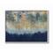 Stupell Industries Abstract Gold Blue Textured Surface Gray Framed Wall Art
